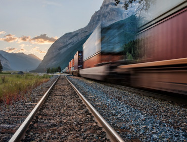 Transporting cars across country by train