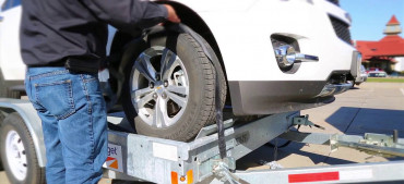 Car transport rental trailers moving performing