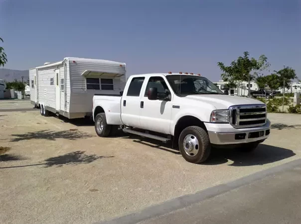 towing travel trailer